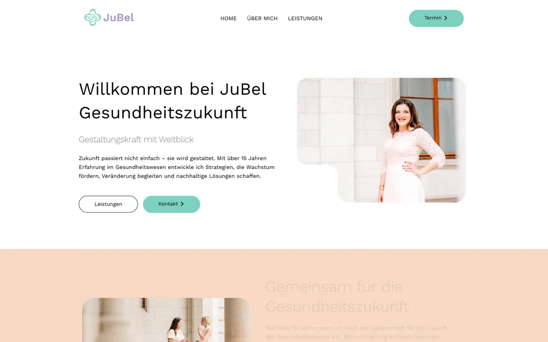JuBel — Website · Health, Webdesign-Projekt von Christopher Rapp