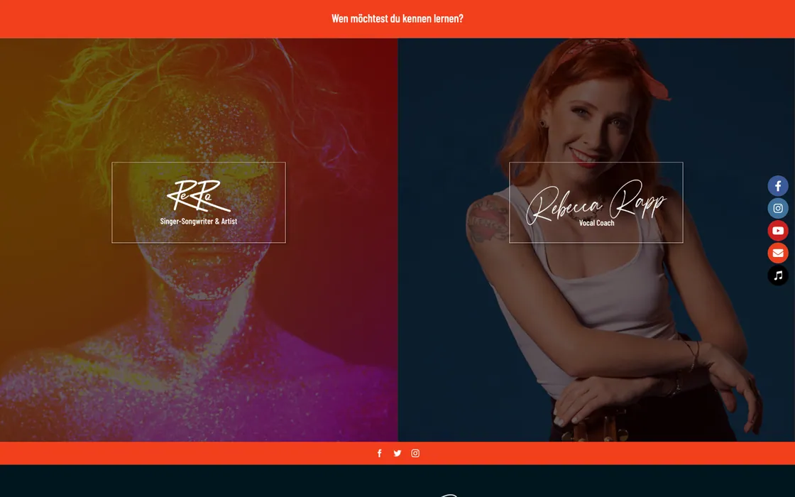 Rebecca Rapp — Künstler-Website, Webdesign-Projekt von Christopher Rapp