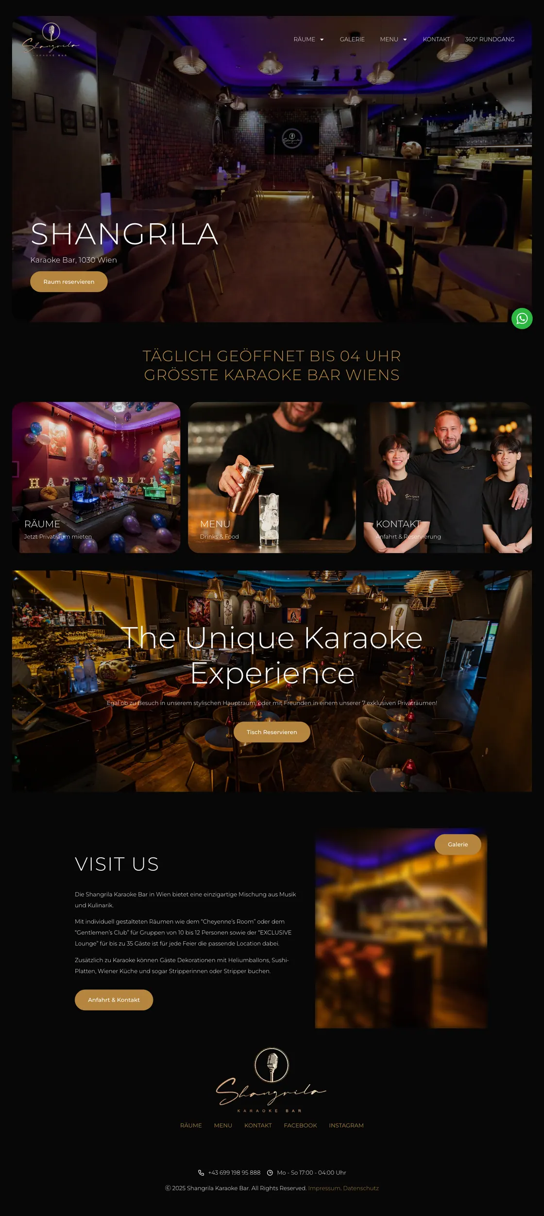 Shangrila — komplette Landingpage, umgesetzt von Christopher Rapp
